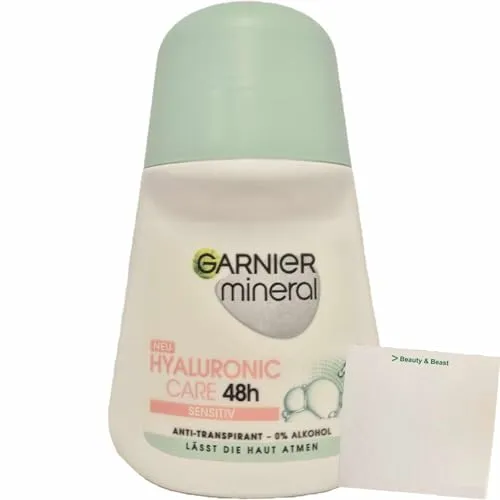 usy Bundle für Garnier Mineral Deo Roll-on Hyaluronic Care 48h (50ml Flasche) + usy Block