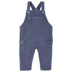 vertbaudet Jumpsuit Baby Latzhose mit Druckknöpfen blau 68