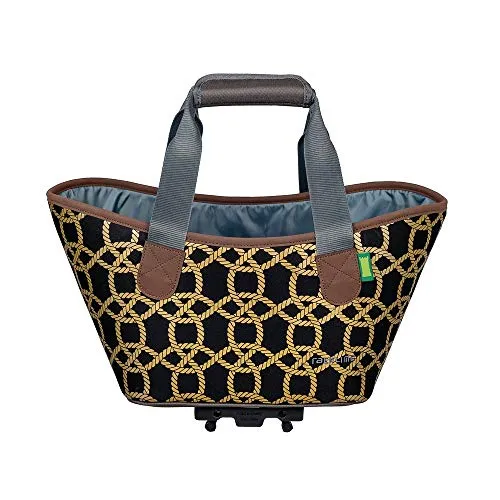 Racktime Agnetha Fahrradlenkertasche - schwarz, 1size - Fahrradtaschen mit stabiler Innenversteifung und verstellbarem Tragegriff für schnellen Zugriff und sicheren Transport von Wertsachen.