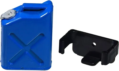 Benzinkanister Blau mit Halterung
