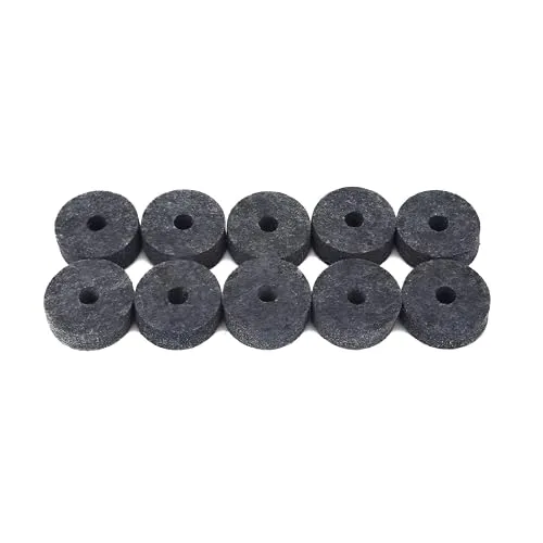 stücke Jazz Becken Felt Pad, Schwarz Filze Unterlegscheiben Pads Beckenständer Ersatz für Drum Set(Grau) 10