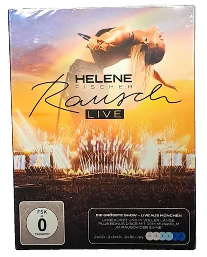 HELENE FISCHER, Rausch LIVE, 2xCD, 2xDVD, 2xBlue-ray, NEU, OVP, Mit Bonus Discs