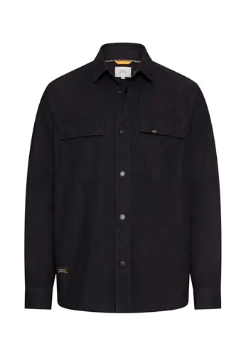 camel active Herren Overshirt Navyblau mit Taschen, 3XL - Stylisches Hemd mit praktischen aufgesetzten Taschen und Druckknöpfen. Der Relaxed Fit sorgt für optimalen Tragekomfort. Perfekt für lässige Outfits.
