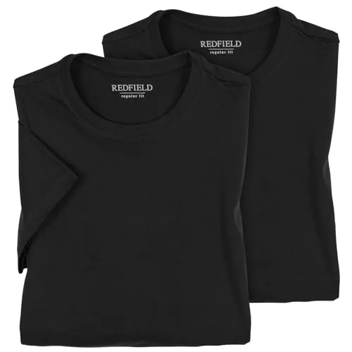 Produktbild Redfield Doppelpack T-Shirts Übergröße schwarz Dave, Größe:5XL