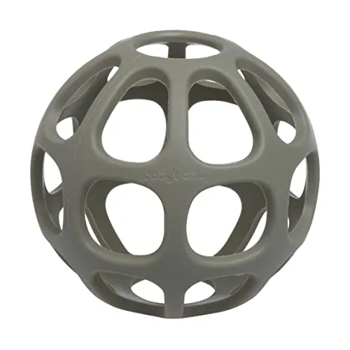 Baby's Only - Greifball für Babys - Multifunktionelles Babyspielzeug - O Ball für Babys - Besonders Leichter Spielball - Auch als Beißspielzeug - Hochwertigem Silikon - Urban Green - Ab 6 Monaten