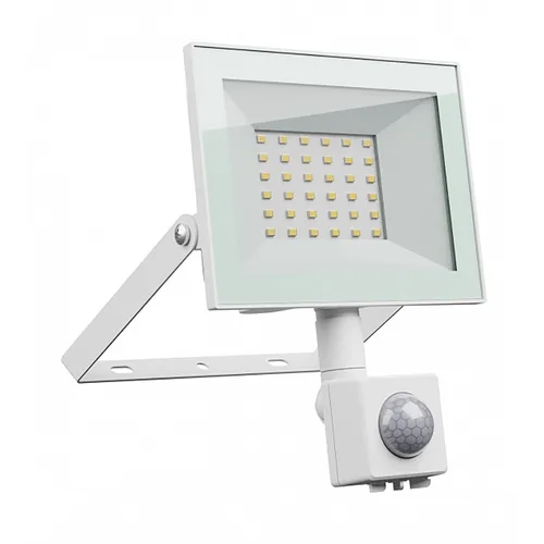 LED Fluter Strahler Weiß IP44 30W 2500lm Tageslicht 6000K kalt Bewegungsmelder