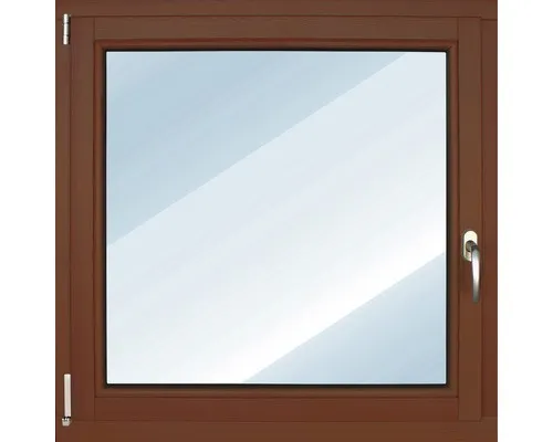 Produktbild ARON Basic Holzfenster Kiefer lackiert S30 kastanie 1000x1000 mm DIN Links