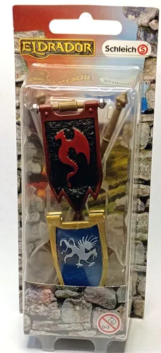 Schleich 42149 Flaggenset  Eldrador in blau von Schleich