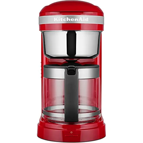 KITCHENAID 5KCM1209EER - Filterkaffeemaschine Empire rot, perfekter Drip-Kaffee mit vollem Aroma und 24-Stunden-Programm für individuelle Brühstärken