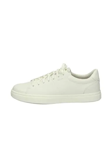 GEOX Herren Sneaker aus Leder, Größe 42, weiß - Eleganter GEOX Sneaker mit minimalistischem Design und hohem Tragekomfort. Ideal für vielseitige Outfits, mit optimaler Passform durch Schnürung. Das herausnehmbare Fußbett ermöglicht individuelle Anpassungen für entspannte Schritte.