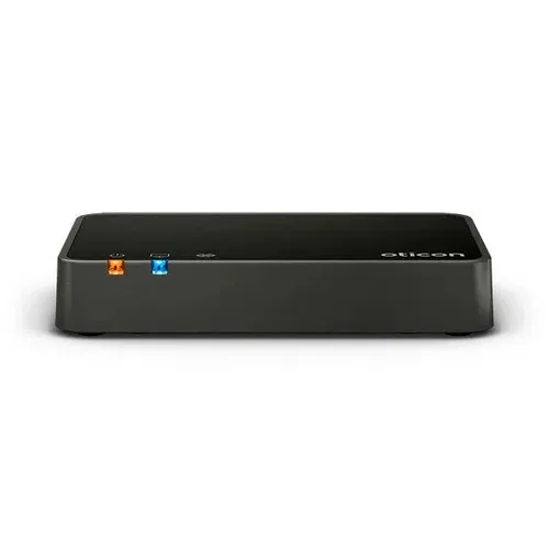 Oticon TV Adapter 3.0 für Bluetooth-Hörgeräte - Zubehör für Oticon Hörgeräte, ermöglicht kabelloses Streaming von TV-Sound direkt in Ihre Hörgeräte, einfache Bedienung und 2 Jahre Herstellergarantie.