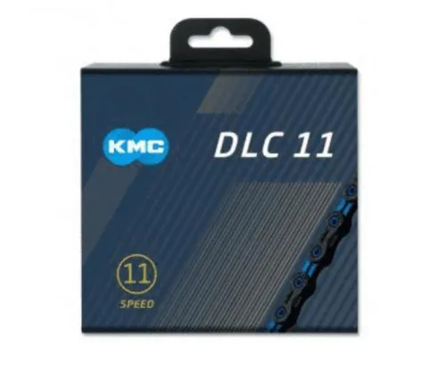 KMC Fahrradkette X-11-SL DLC schwarz/blau, 11s/116 Glieder - Hochwertige 11-fach Fahrradkette mit langlebiger DLC-Beschichtung für reibungslosen Schaltvorgang und hohe Haltbarkeit. Ideal für anspruchsvolle Radfahrer und den täglichen Einsatz.