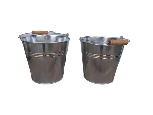 Deko-Impression Pflanzkübel Blecheimer Pflanztopfset 2 St. Blumentopf Tisch-Deko D 20 cm (2 St)