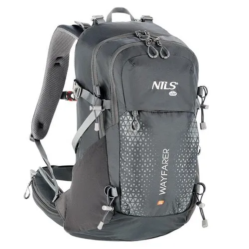 Nc1925 Grauer Wayfarer 35L Nils Camp Reiserucksack - Sonstige Sporttaschen – Der 35L Rucksack mit Air Flow System für optimalen Tragekomfort und zusätzlichem Regenschutz. Ideal für Reisen und Outdoor-Aktivitäten.