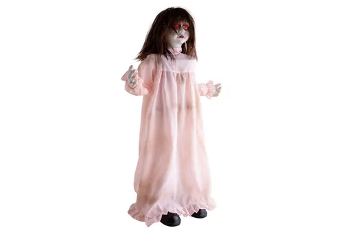 Funny Fashion Dekoobjekt 'Peek a Boo Geister Mädchen' – Animierte Horrorfigur, 90 cm