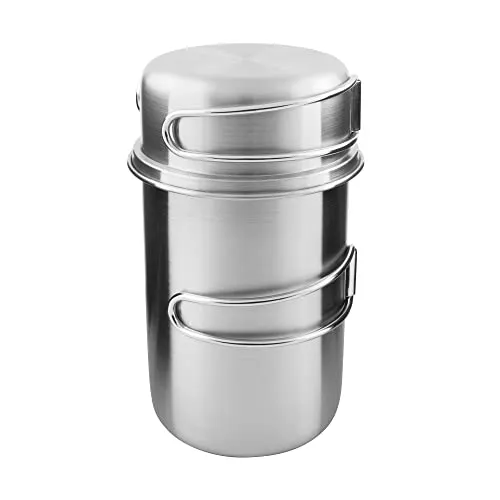 Tatonka Handle Mug 850 Set - Campinggeschirr - Praktisches Tassen Set für Camping, mit isoliertem Griff für Komfort und Sicherheit beim Trinken.