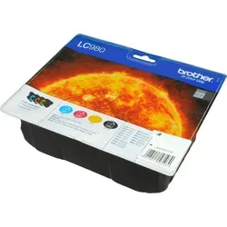 Brother LC-980 Tinte Patronen - 4er Multipack in Schwarz, Cyan, Magenta und Gelb für zahlreiche Brother Druckermodelle