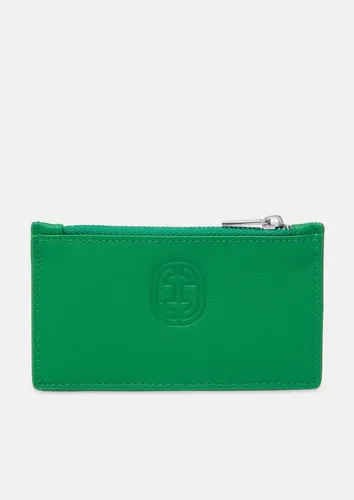 comma Geldbörse Portemonnaie (1-tlg), Kleines Leder-Portemonnaie mit Reißverschluss und Kartenfächern