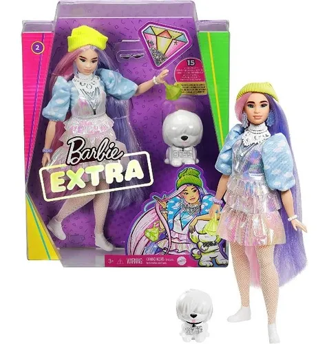 MATTEL BARBIE EXTRA FASHIONISTAS PUPPE PASTELL NEU OVP