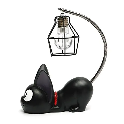 HLZK Creative Resin Kiki Katze Tier Nachtlicht, Ornamente Home Decoration Geschenk Kleine Katze Kinderzimmer Lampe Atmende LED-Nachtlampen