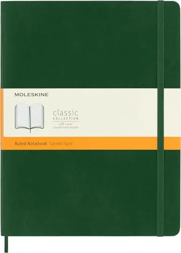 Moleskine XL Blanko Notizbuch 25 x 19 cm - Block mit weichem Einband, ideal für kreative Köpfe und vielseitige Notizen.