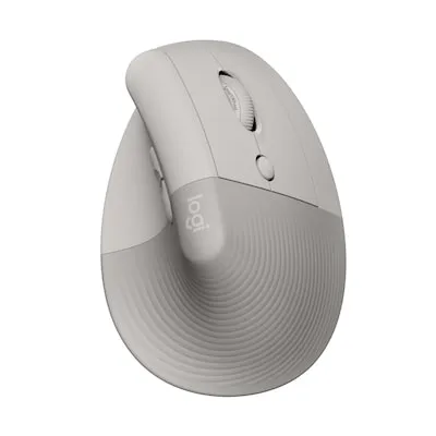 Logitech Lift Vertikale Ergonomische Maus - Kabellos, für Windows/macOS/iPadOS, Sand - Die Logitech Lift ist eine kabellose vertikale Maus, ideal für Rechtshänder mit kleinen und mittelgroßen Händen. Sie bietet Komfort durch ihre ergonomische Form und leise Klicks, perfekt für konzentriertes Arbeiten.