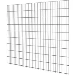 Doppelstabmattenzaun Metall 183 cm x 201 cm Anthrazit