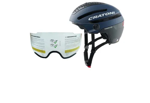 Cratoni Fahrradhelm, blau matt - Fahrradhelm in Größe S/M (54-58 cm), bietet optimalen Schutz und stylisches Design für sichere Fahrten.
