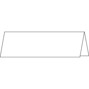 Sigel Tischkarten DP049, blanko, 40 Stück, weiß, 185g/qm, 19 x 6cm