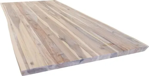 Produktbild Massive Akazien Tischplatte mit natürlicher Kante 180 x 90 cm
