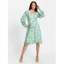 heine Etuikleid Druck-Kleid Langarm von Heine
