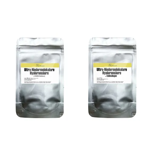 Hyaluronsäure Edel Kollagen Mix 4,4 Gramm, Kosmetik Qualität Hyaluron Pulver