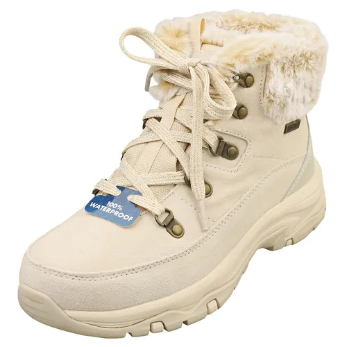 Skechers Damen Trego Stiefelette, Wasserfest und Rutschfest, 38 EU - Wanderschuhe mit luftgekühltem Memory-Schaum und Kunstfell für optimalen Komfort und Sicherheit bei jedem Wetter.