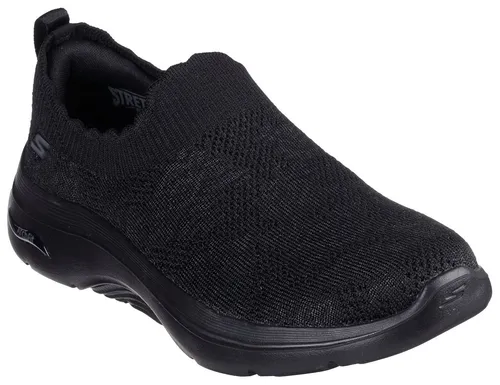 SKECHERS GO WALK ARCH FIT 2.0 - Damen Slip-On Sneaker - Slip-On Sneaker aus atmungsaktivem Textil, mit Skechers ArchFit und rückfederndem Ultra Go für optimalen Komfort beim Gehen. Ideal für den Alltag und sportliche Aktivitäten.