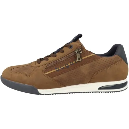 bugatti Herren Schnürer 321 A3811 in Cognac, Größe 45 - Herren-Schnürhalbschuhe aus hochwertigem Leder, stilvoll und bequem für jeden Anlass.