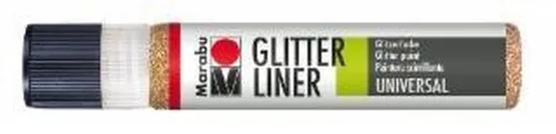 Marabu Effektfarbe Glitter Liner, 25 ml, glitter-rotgold 586