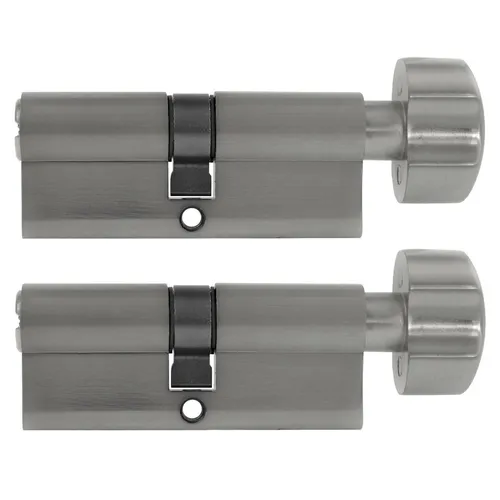 2x Knaufzylinder 90mm 45/45 +10 Schlüssel Zylinder Schloss Gleichschließend