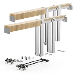 VEVOR Taschentürrahmen-Set 1828,8 mm mit Soft-Close Mechanismus