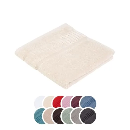 liebling Handtuch Bio Baumwolle, Serie Organic, 500 gr. / m², 50 x 100 cm, 60 Grad, saugstark, schnelltrocknend, Farbe: Creme