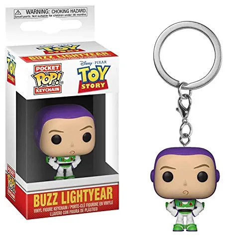 Funko Pop! Keychain: Disney Pixar Toy Story - Buzz Lightyear - die Toys Sind Los! - Neuartiger Schlüsselanhänger - Vinyl-Minifigur Zum Sammeln - Strumpffüller - Geschenkidee - Offizielle Handelswaren
