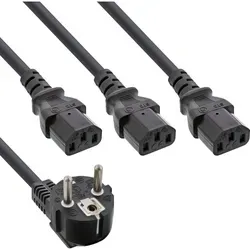 InLine Y-Power Cable Version 1 - Netz-Splitter - CEE 7/7 (M)
