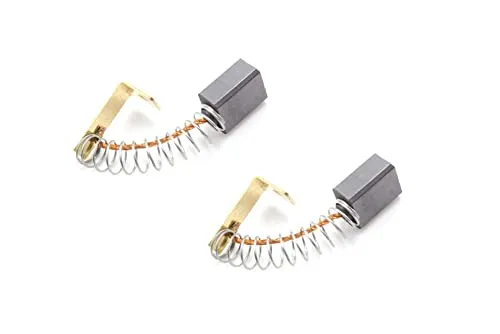 vhbw 2x Kohlebürste 5x8x13 mm kompatibel mit Diverse Elektromotoren, Winkelschleifer, Werkzeugmotoren Elektrowerkzeug + Feder