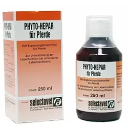Phyto-Hepar für Pferde 250 ml - Diät-Ergänzungsfuttermittel zur Unterstützung der Leberfunktion bei chronischer Leberinsuffizienz, mit wertvollen pflanzlichen Extrakten aus Mariendistel und Artischocke für optimale Entgiftung.