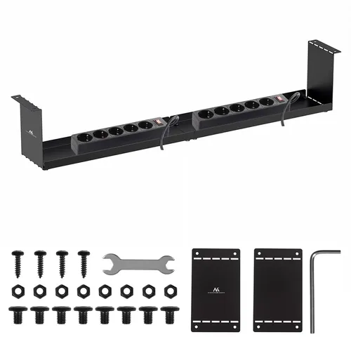 Maclean kompakter Untertisch-Kabelsammler, Tragfähigkeit 5 kg, sch 5902211139775