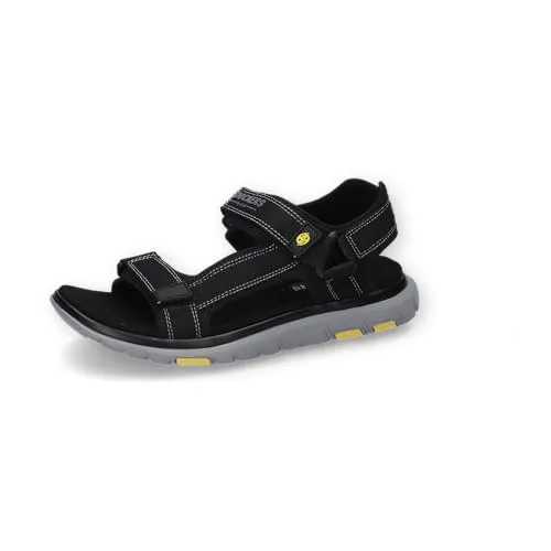 Dockers by Gerli Sandale schwarz 44 - Wanderschuhe mit Knöchelriemchen und bequemem Klettverschluss für einen sicheren Halt bei Outdoor-Aktivitäten.
