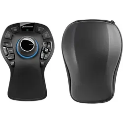 3Dconnexion SpaceMouse Pro Wireless Edition - 3D-Maus mit 15 programmierbaren Tasten, kabellos und inklusive Transporttasche für komfortables Arbeiten