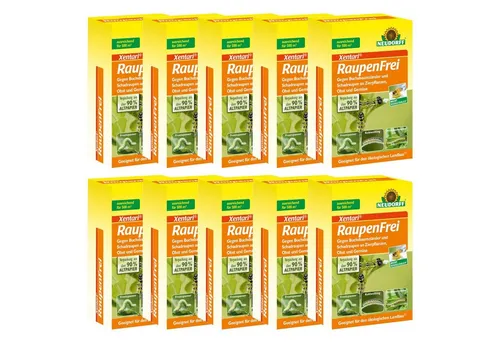 Neudorff Insektenspray Raupenfrei XenTari 250 g - Pflegemittel & Schädlingsbekämpfung, effektiv gegen Buchsbaumzünsler und Kohlmotte, ideal für Zierpflanzen und Gemüsebau.