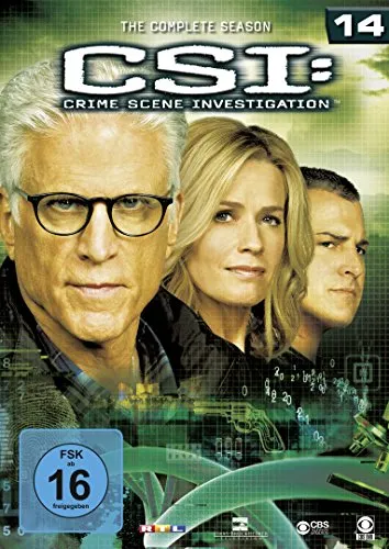 CSI: Crime Scene Investigation 14 (DVD) - Thriller-Serie mit 6 DVDs, versiegelt und mit spannendem Bonusmaterial, ideal für Krimi-Fans.