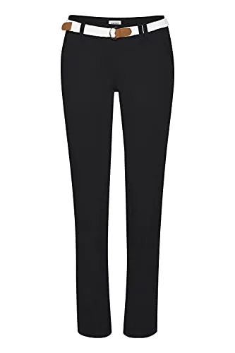 OXMO Chakira Damen Chino Hose, Größe:40, Farbe:Black (799000)