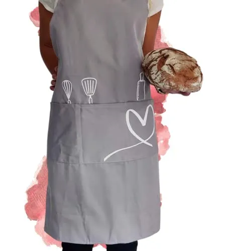 EliXito Kochschürze Frauen Grau von EliXito